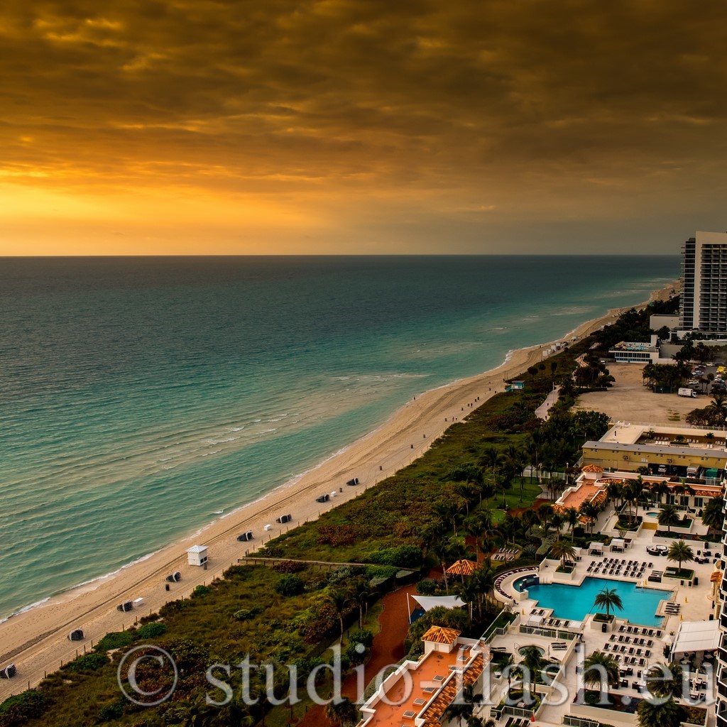 Miami Beach fontaine blue de Wttrwulghe Xavier