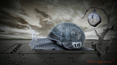 L'escargot photo manipulation