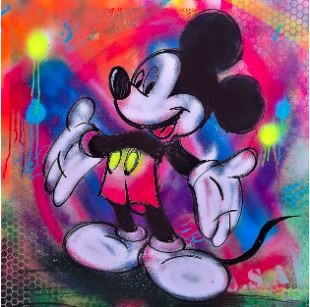 Mickey Street Art de  Xavier Wttrwulghe