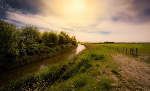 Landscape beauty sun boat sky de Wttrwulghe Xavier