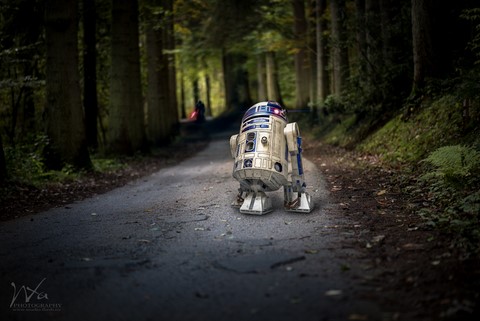 R2D2 star wars VII photo manipulation photo manipulation de Wttrwulghe Xavier